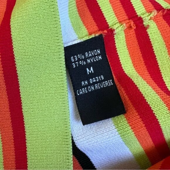 Cyrus Striped Multicolor Sleeveless V-Neck Camisole - M - Picture 7 of 7